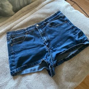 Denim shorts